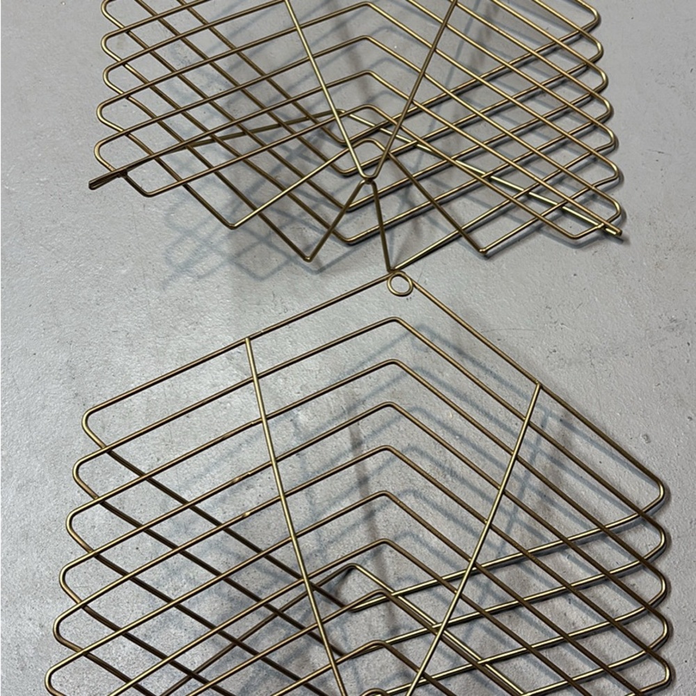 Gold Geometric Wall Decor